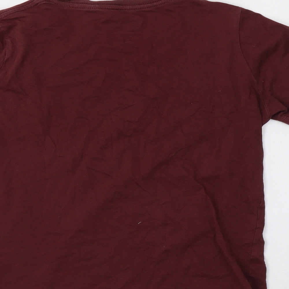 O'Neill Boys Purple  Cotton Basic T-Shirt Size 10-11 Years Crew Neck