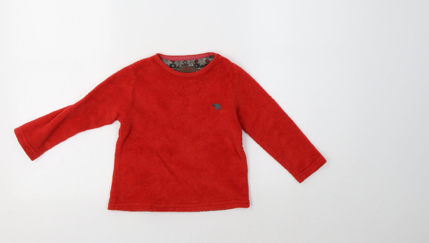 Primark Girls Red  Polyester Pullover Sweatshirt Size 3-4 Years