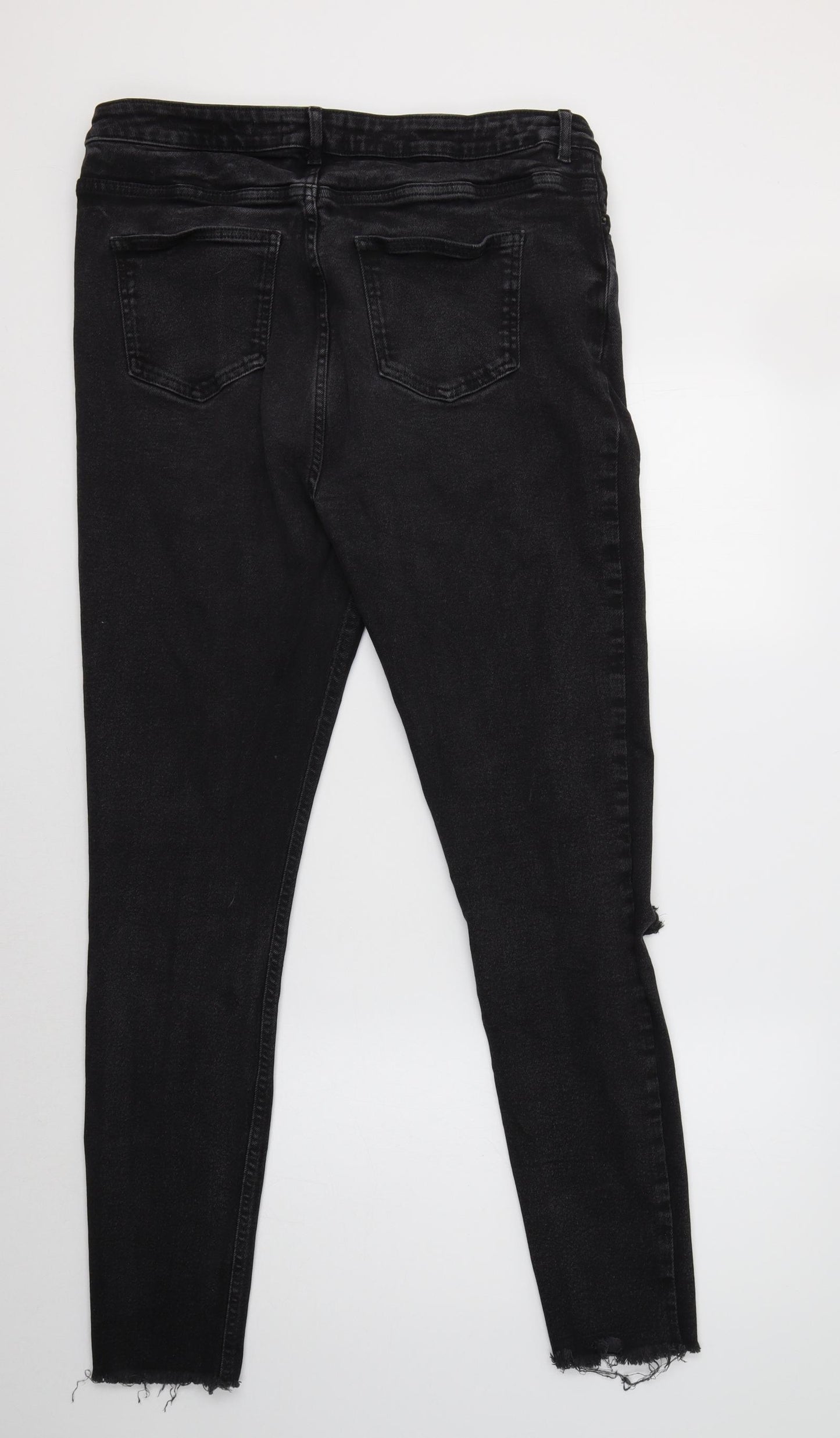 New Look Womens Black  Cotton Jegging Jeans Size 18 L31 in Regular