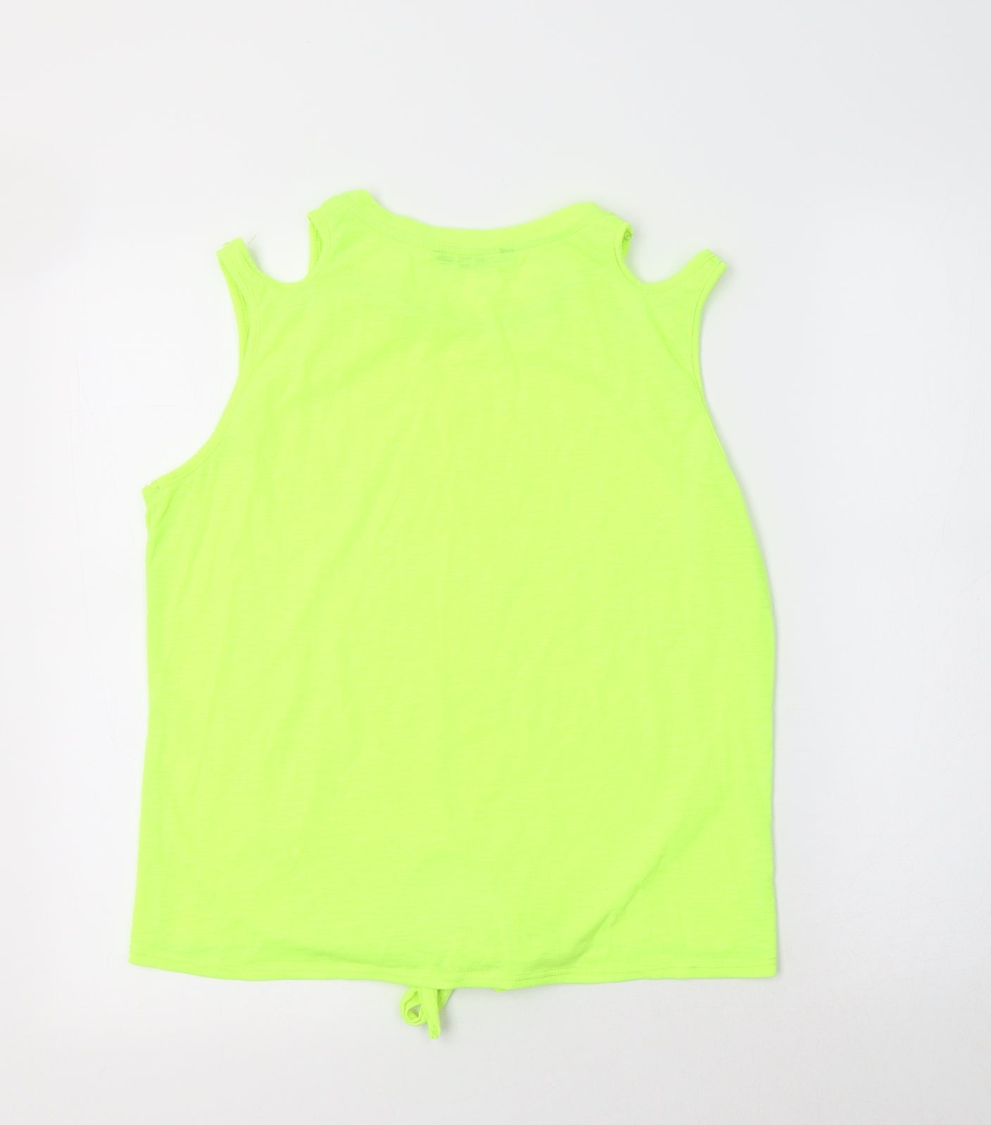 SheIn Womens Green  Polyester Basic T-Shirt Size M Crew Neck