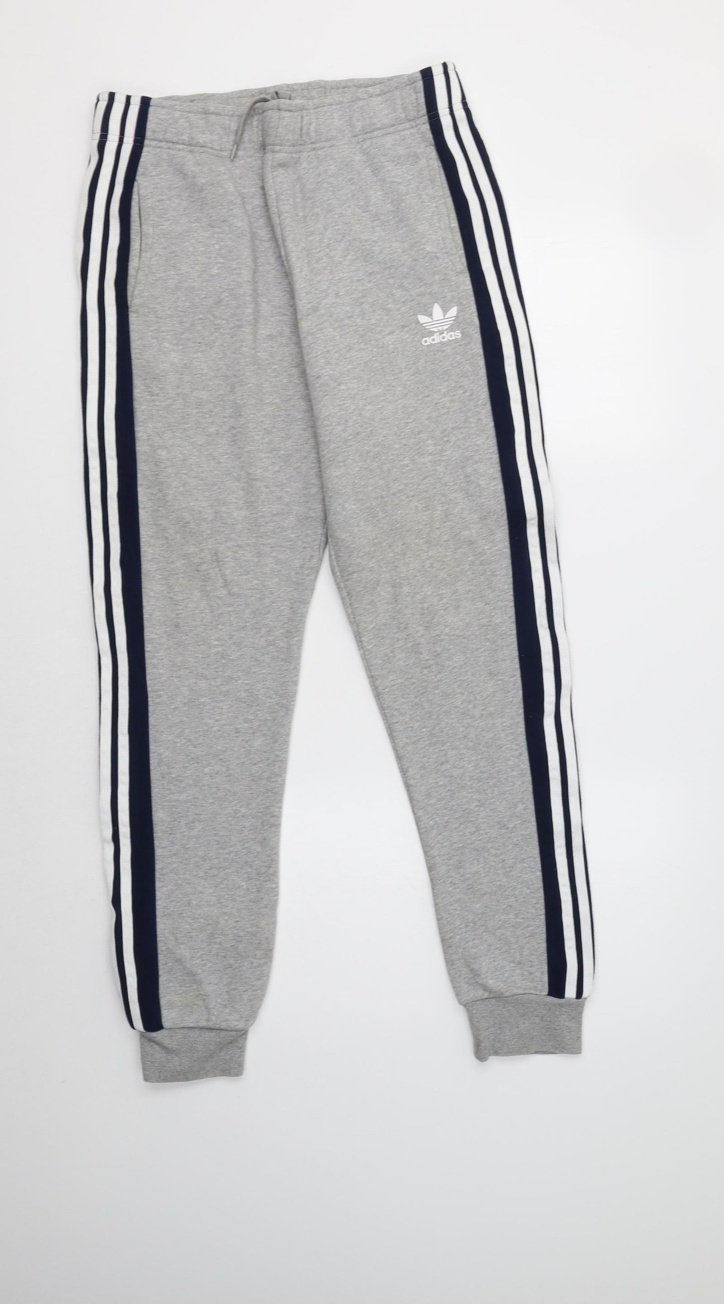 adidas Boys Grey  Cotton Jogger Trousers Size 14-15 Years  Regular