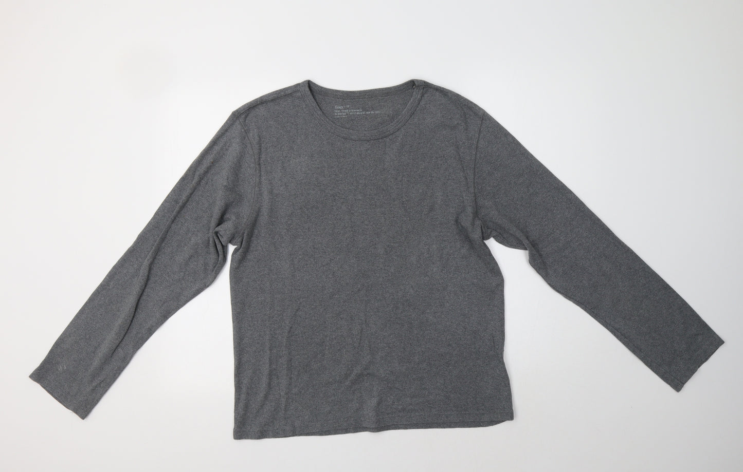 Gap Mens Grey  Cotton  T-Shirt Size L Crew Neck