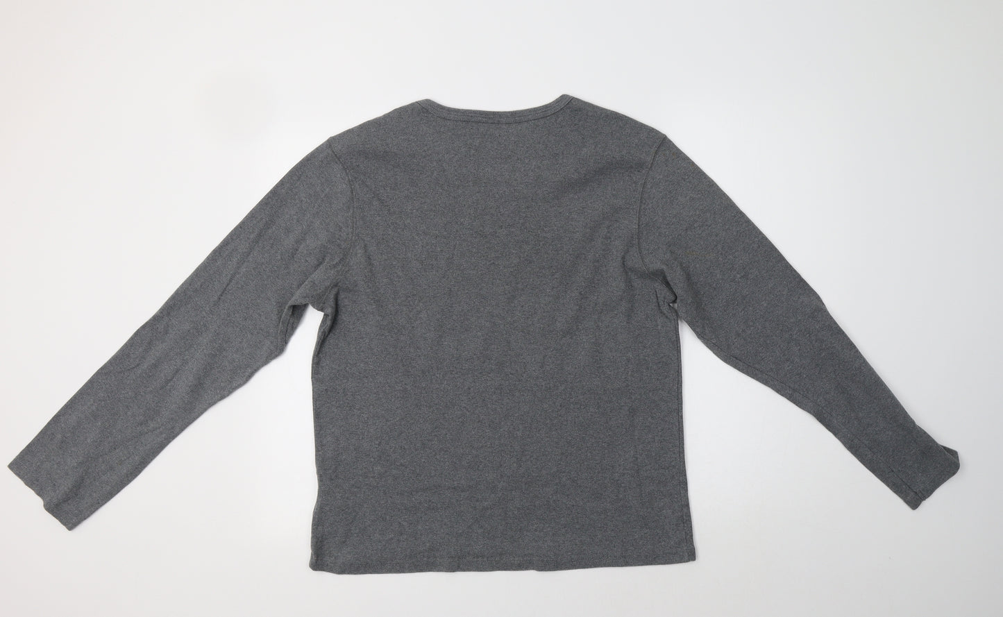 Gap Mens Grey  Cotton  T-Shirt Size L Crew Neck