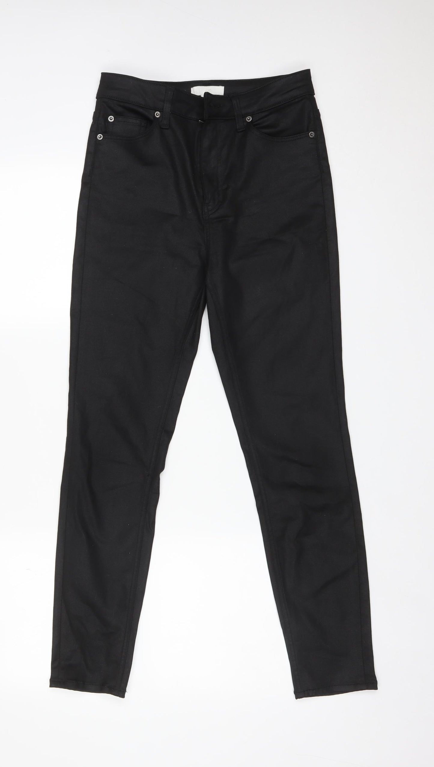 H&M Womens Black  Modal Skinny Jeans Size 12 L27 in Regular