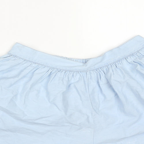 F&F Girls Blue Floral Cotton Paperbag Shorts Size 12-13 Years  Regular