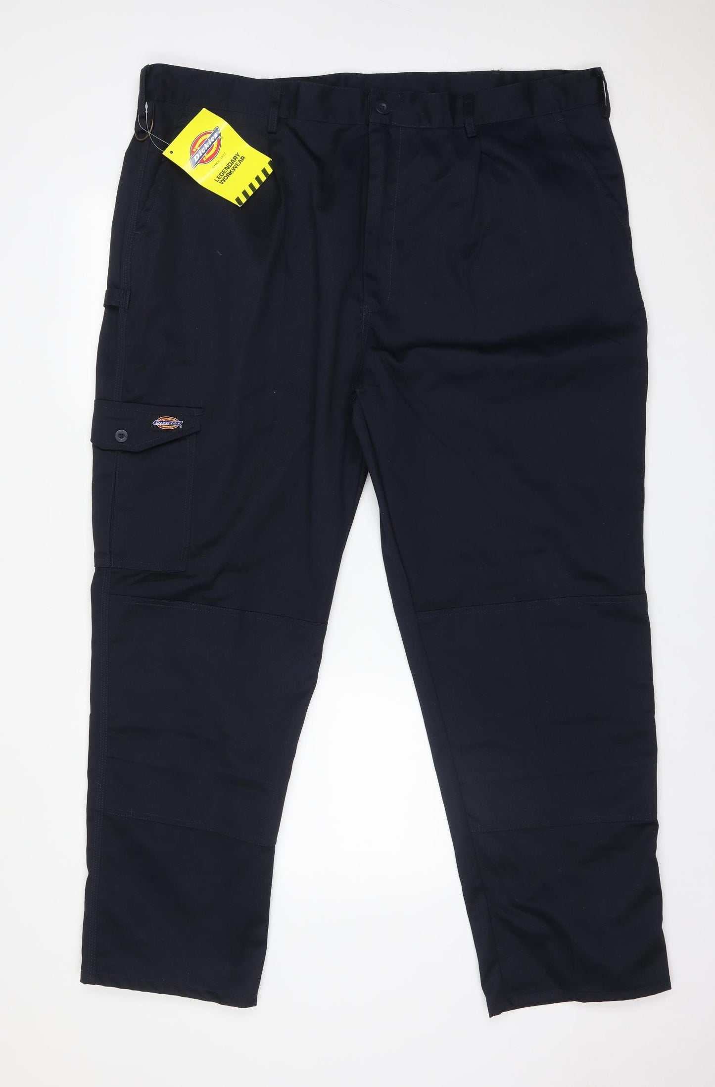 Dickies Mens Blue  Cotton Cargo Trousers Size 46 L31 in Regular