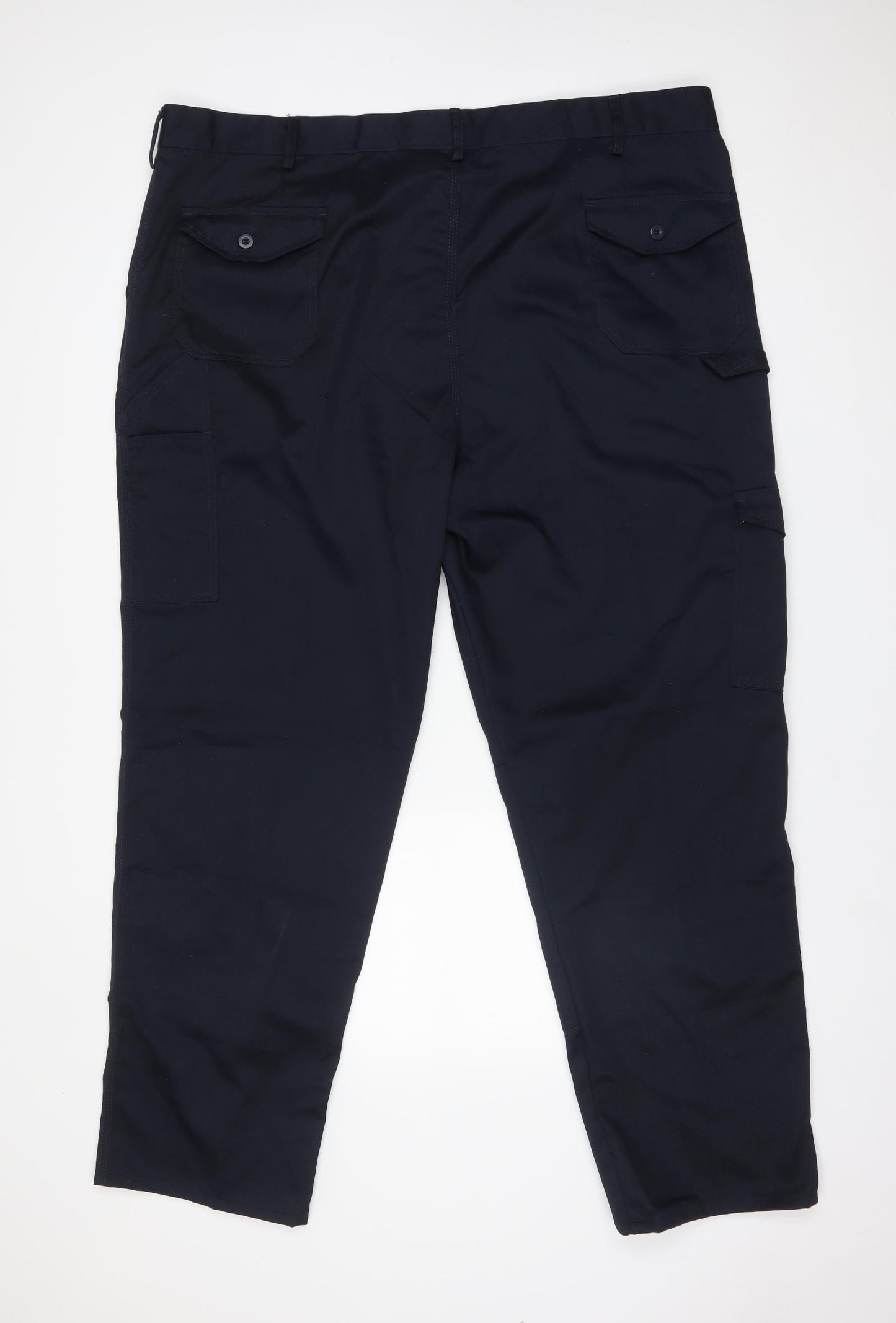 Dickies Mens Blue  Cotton Cargo Trousers Size 46 L31 in Regular