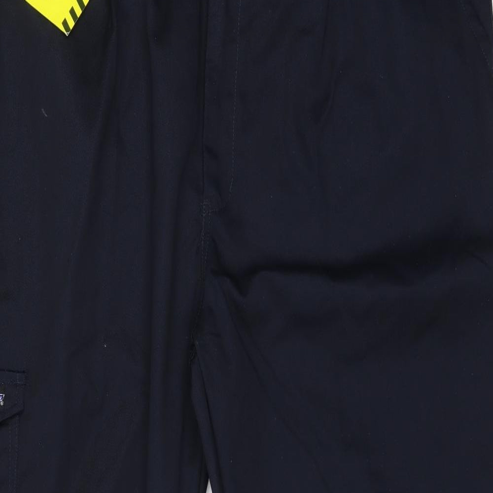 Dickies Mens Blue  Cotton Cargo Trousers Size 46 L31 in Regular