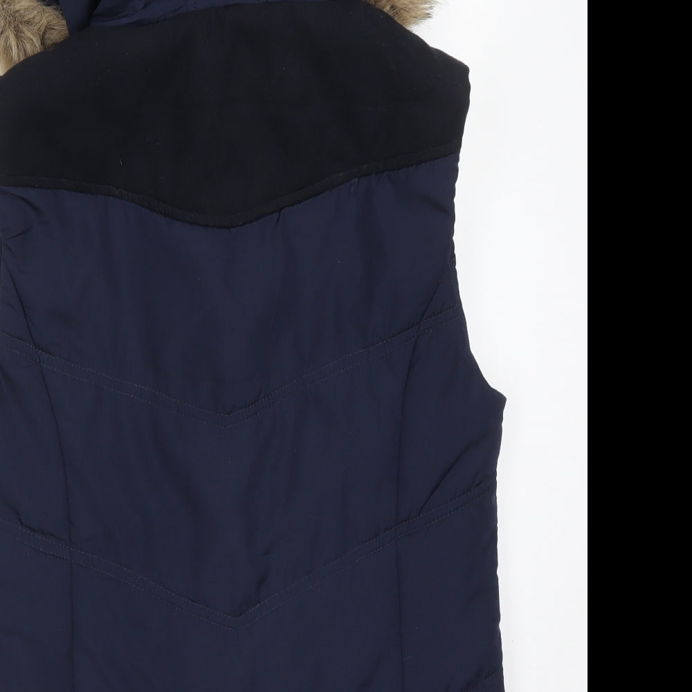 Dorothy Perkins Womens Blue   Gilet Coat Size 8