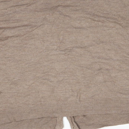 Atmosphere Womens Brown Round Neck  Viscose Cardigan Jumper Size 20