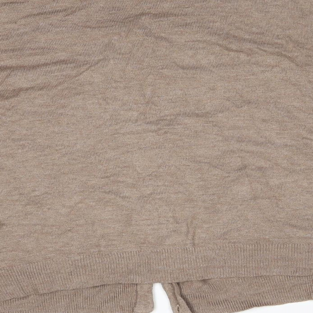 Atmosphere Womens Brown Round Neck  Viscose Cardigan Jumper Size 20