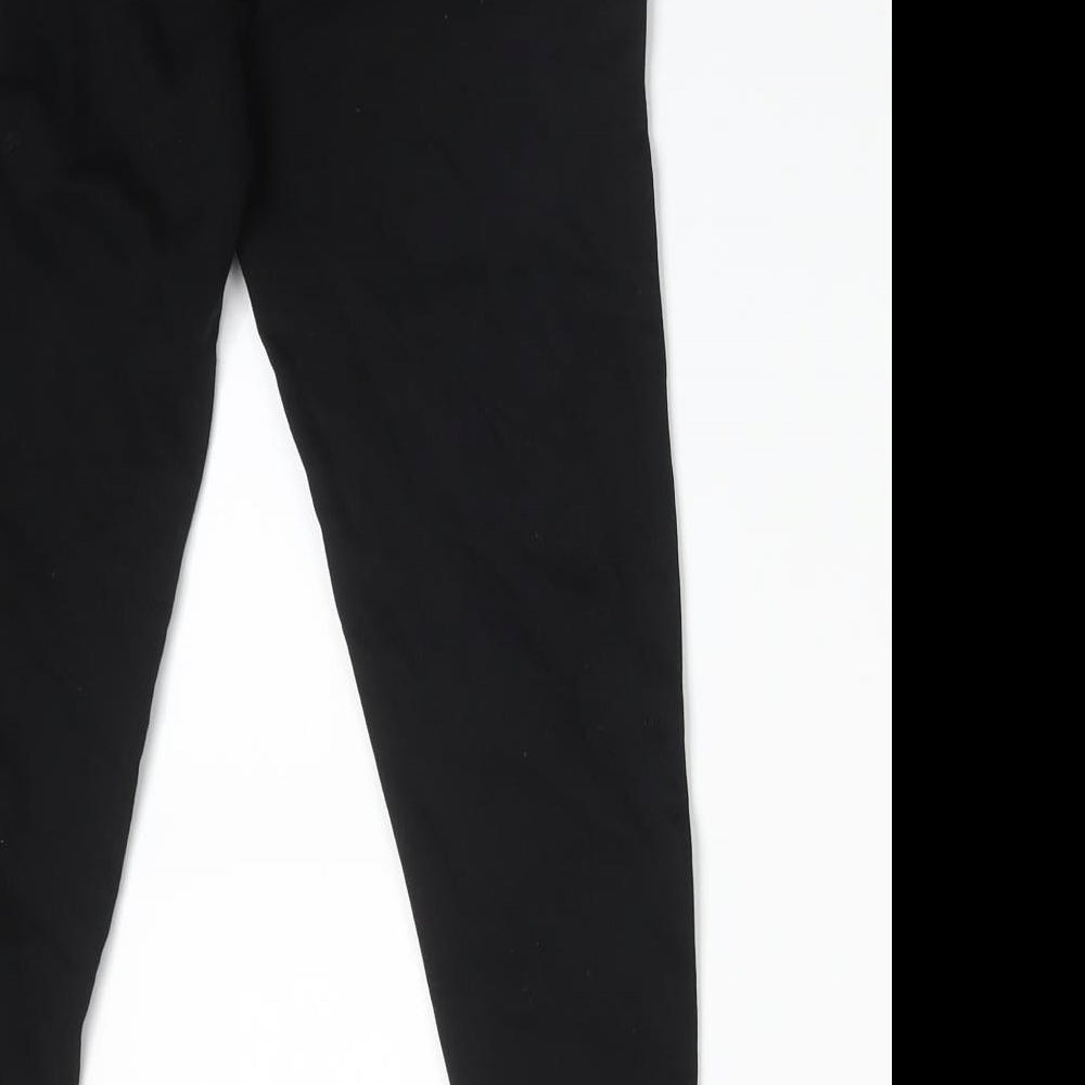 George Boys Black  Cotton Jogger Trousers Size 6-7 Years  Regular