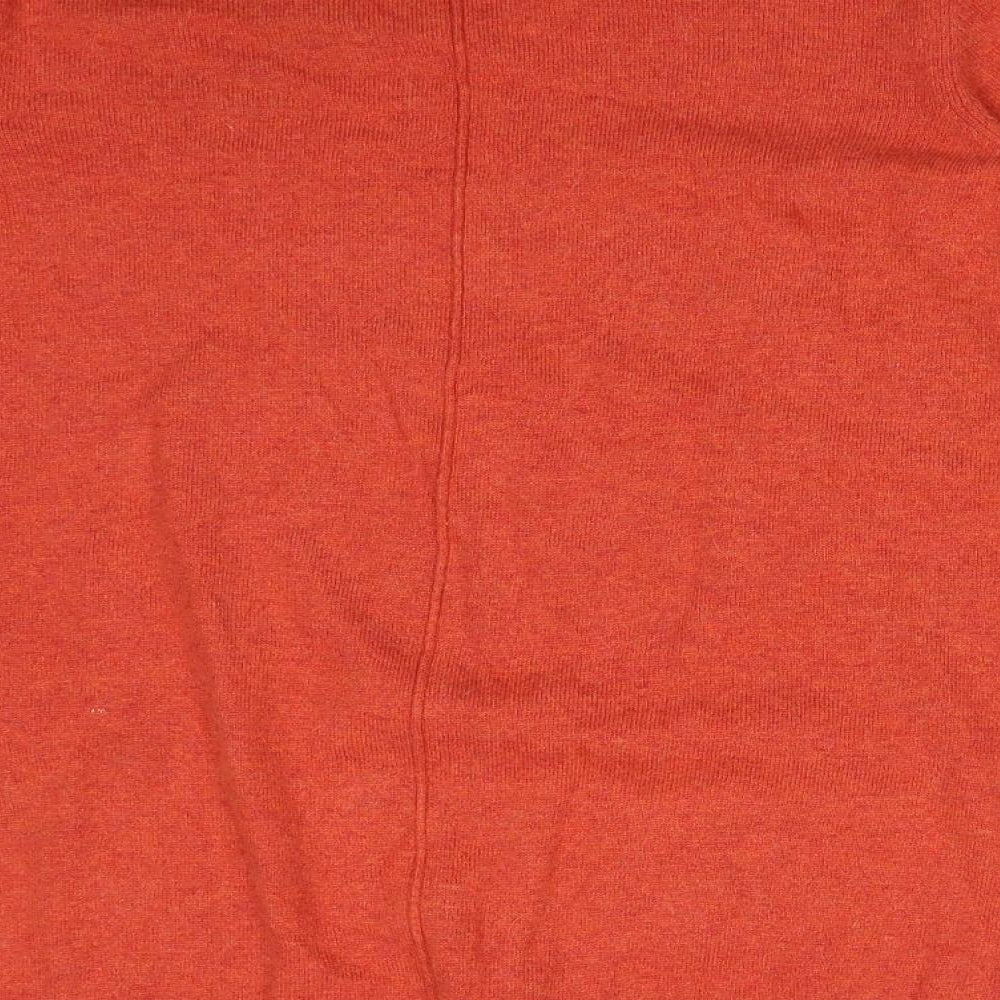 Debenhams Womens Orange  Acrylic Basic T-Shirt Size 20 Round Neck