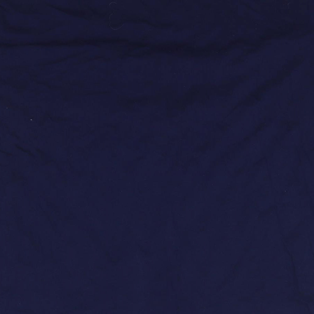 Boohoo Womens Blue  100% Cotton Basic T-Shirt Size 20 Round Neck