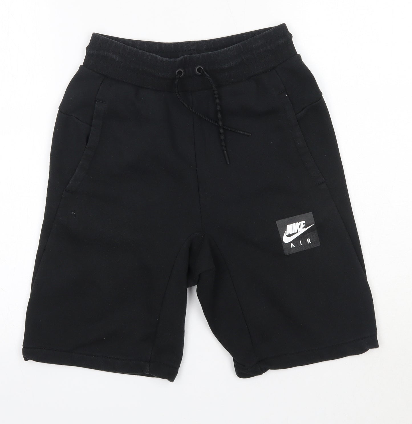 Nike Boys Black  Cotton Sweat Shorts Size 12-13 Years  Regular