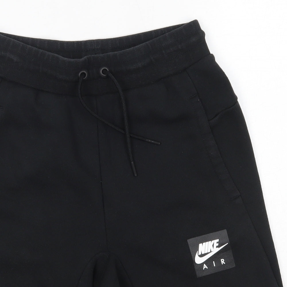 Nike Boys Black  Cotton Sweat Shorts Size 12-13 Years  Regular