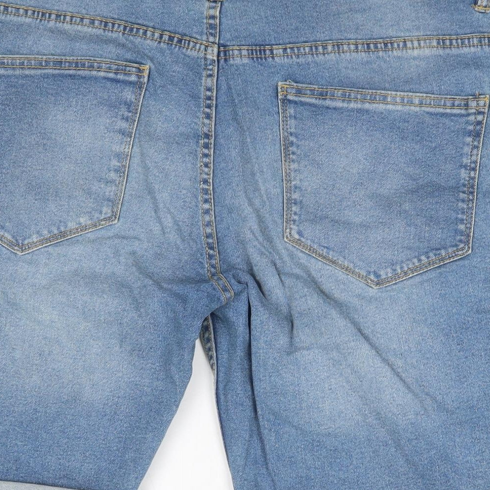 Pep & Co Mens Blue  Cotton Chino Shorts Size 34 in  Regular