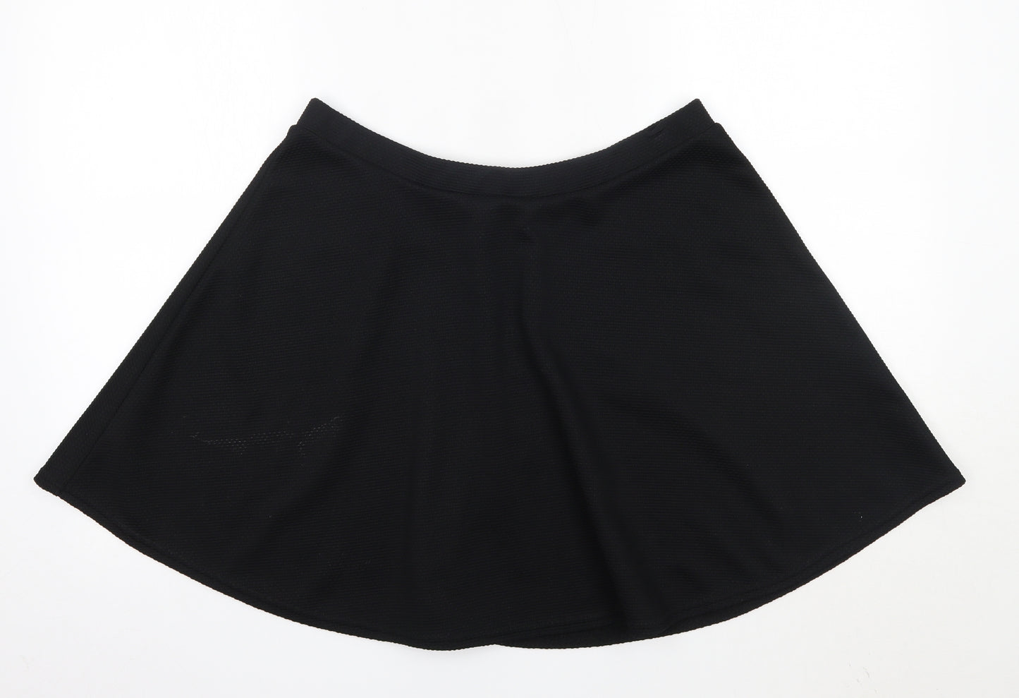 New Look Womens Black  Polyester A-Line Skirt Size 16