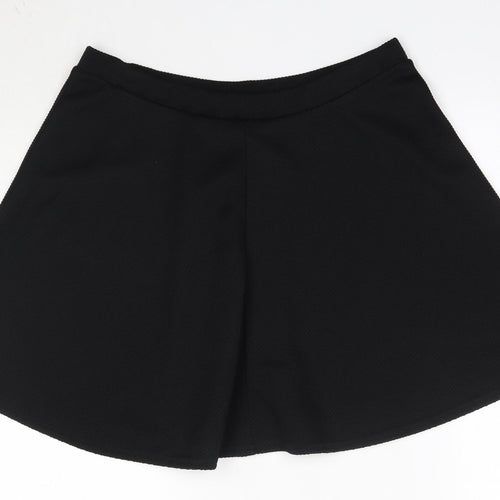 New Look Womens Black  Polyester A-Line Skirt Size 16