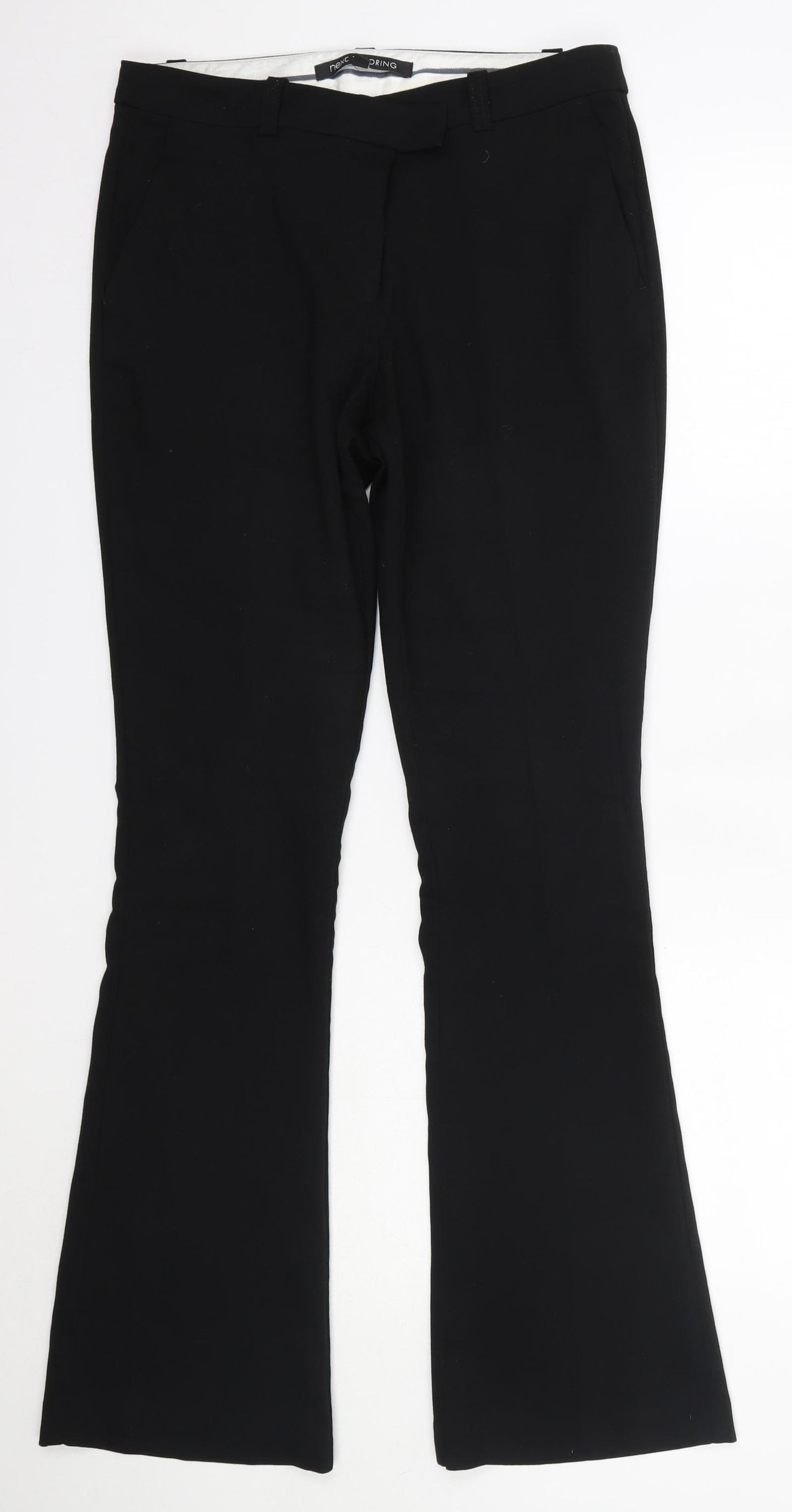 Next Tailoring Womens Black  Polyester Dress Pants Trousers Size 10 L32 in Regular