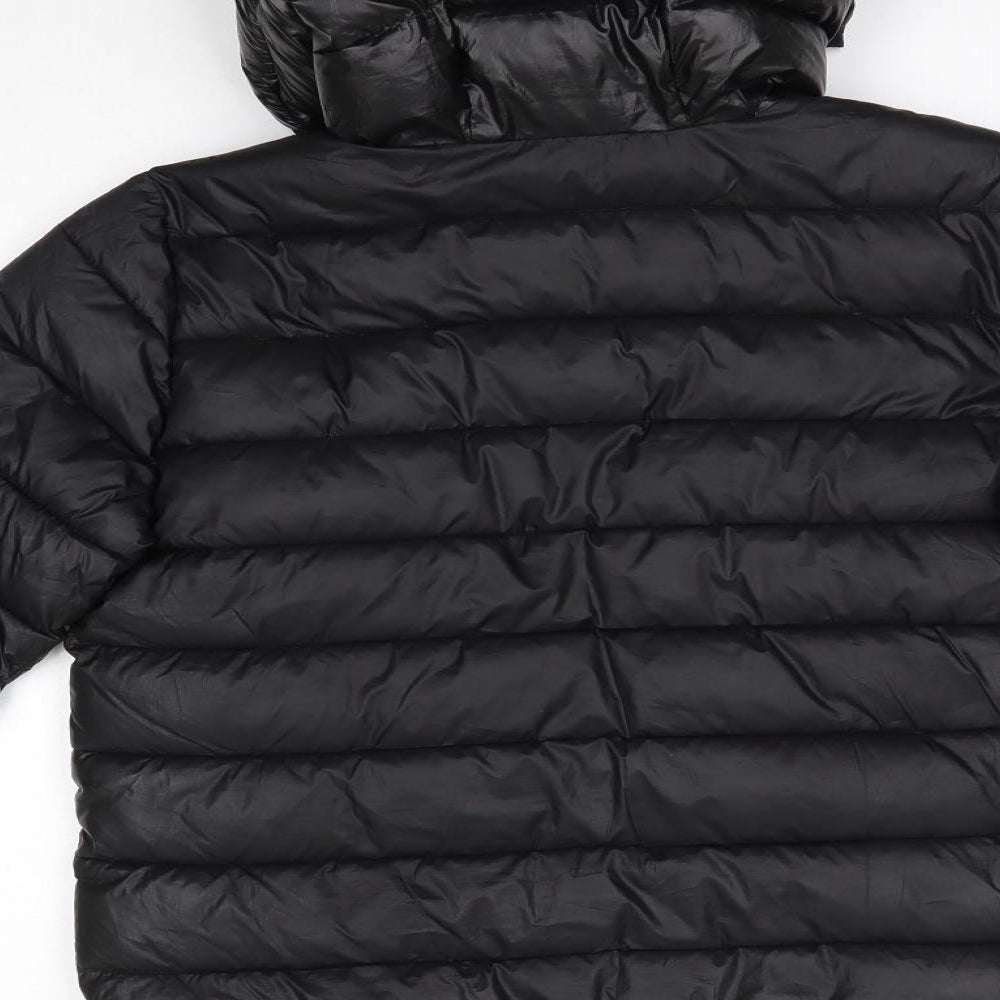 Champion  Boys Black   Overcoat Coat Size 13-14 Years