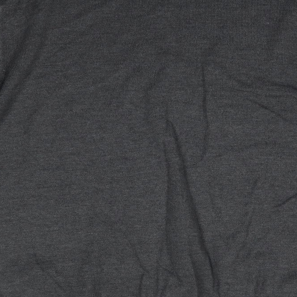 M&S Mens Grey Round Neck  Cotton Pullover Jumper Size L