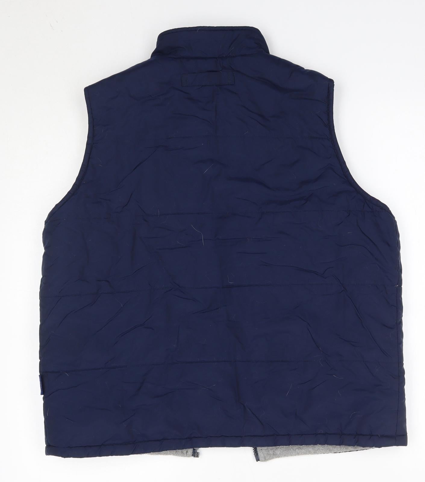 St Bernard Mens Blue   Gilet Jacket Size S   - 33/34in