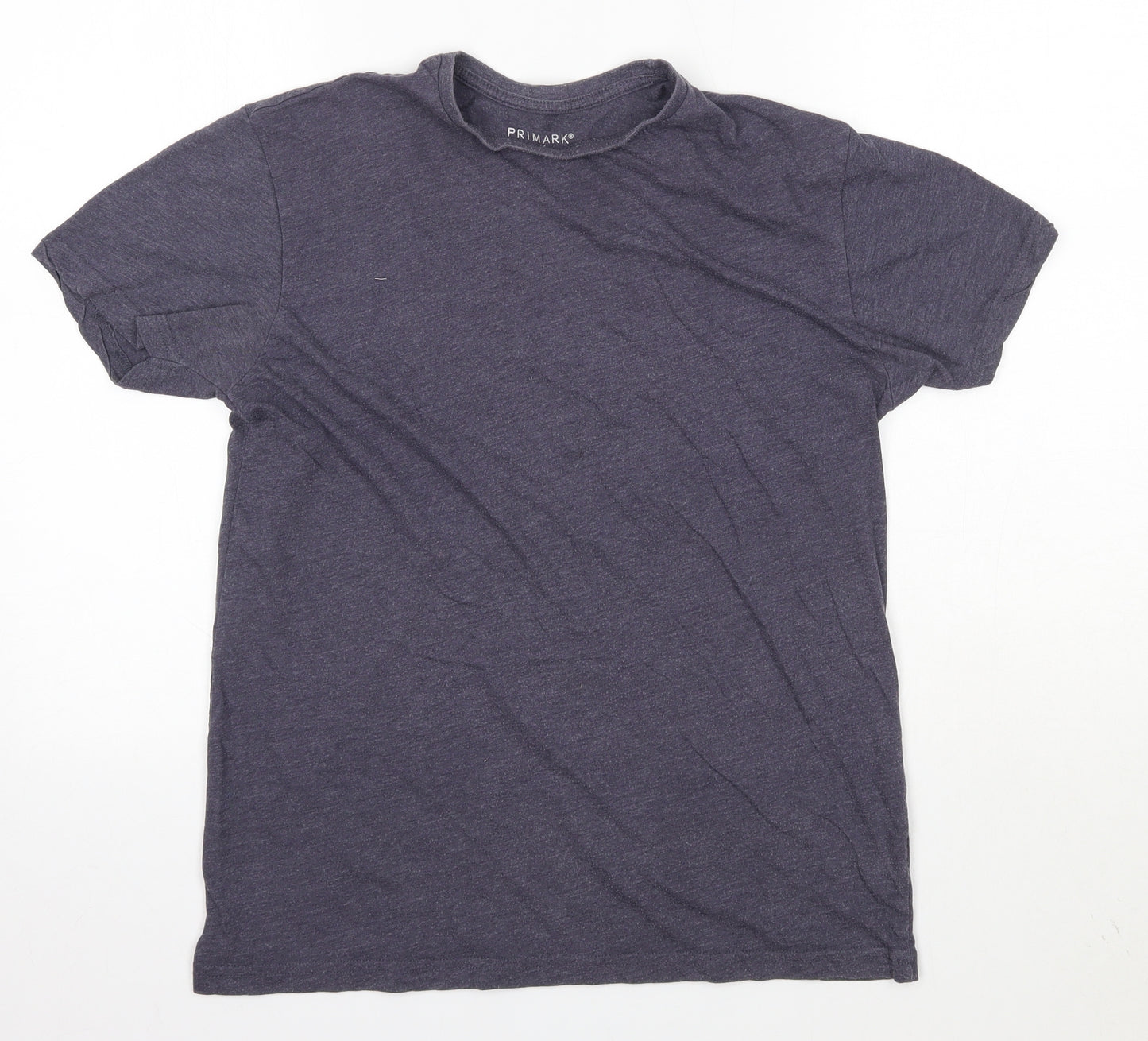 Primark Mens Grey  Cotton  T-Shirt Size S Round Neck