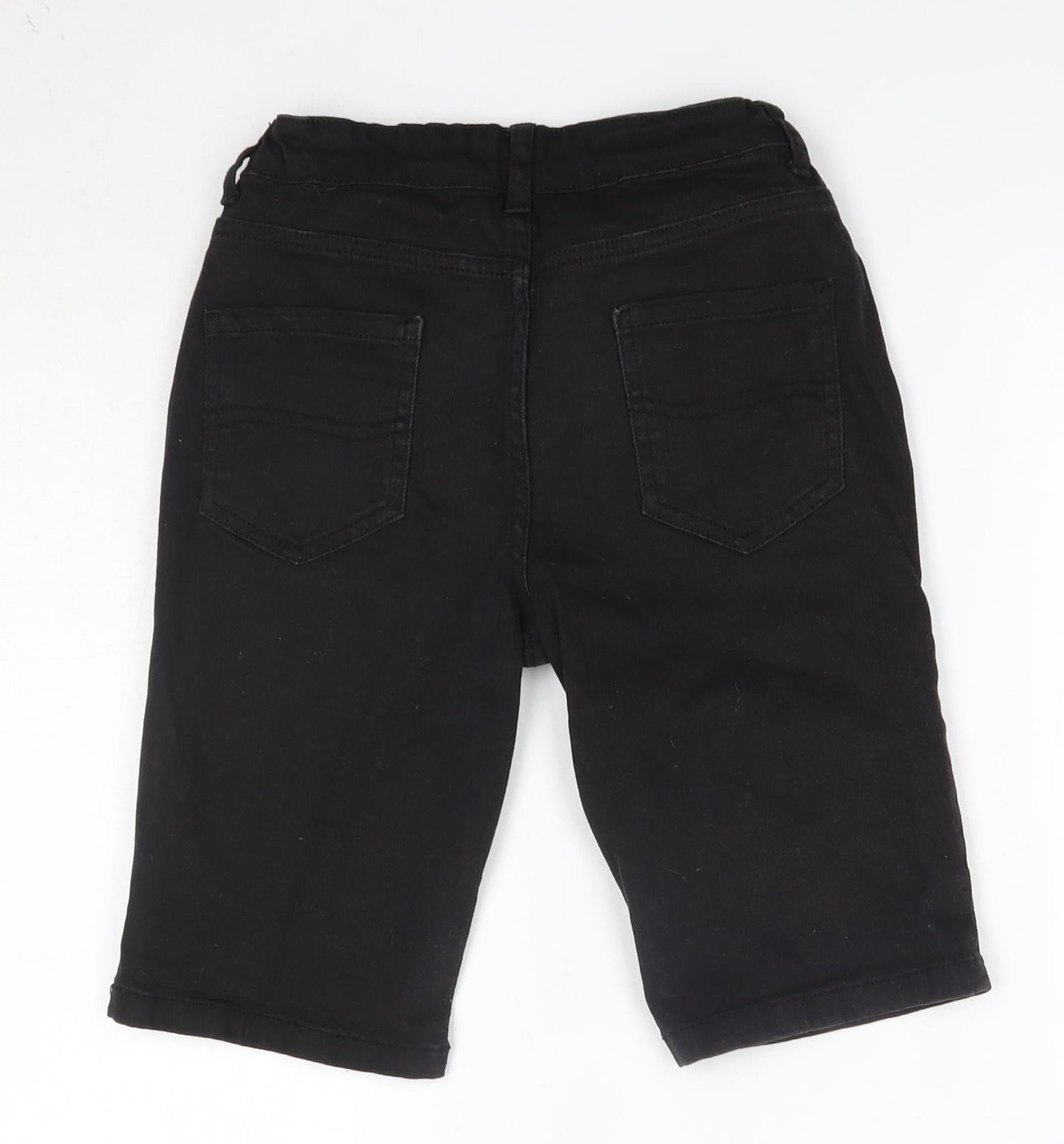 Primark Boys Black  Cotton Chino Shorts Size 11-12 Years  Regular