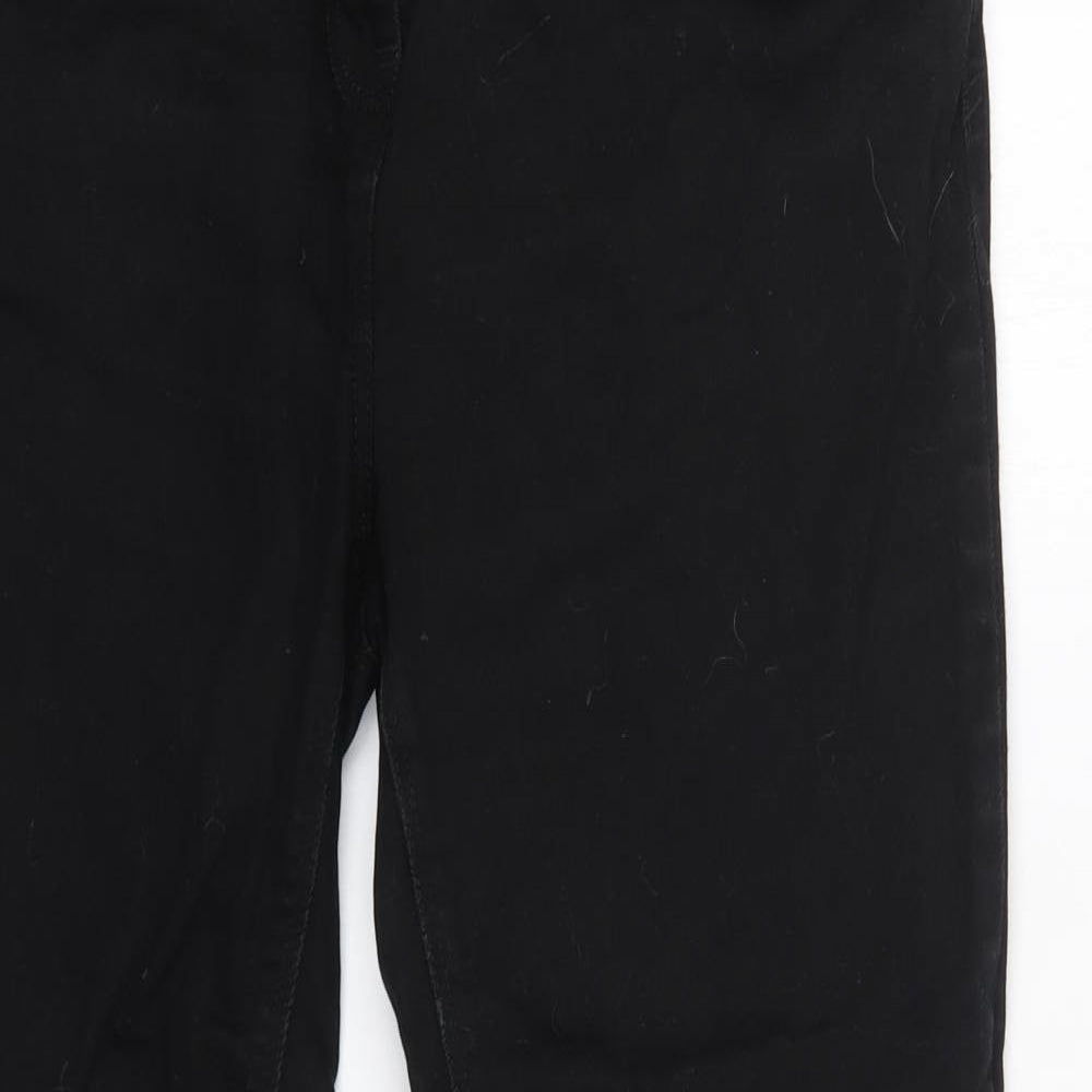 NEXT Womens Black  Cotton Skinny Jeans Size 14 L28 in Regular