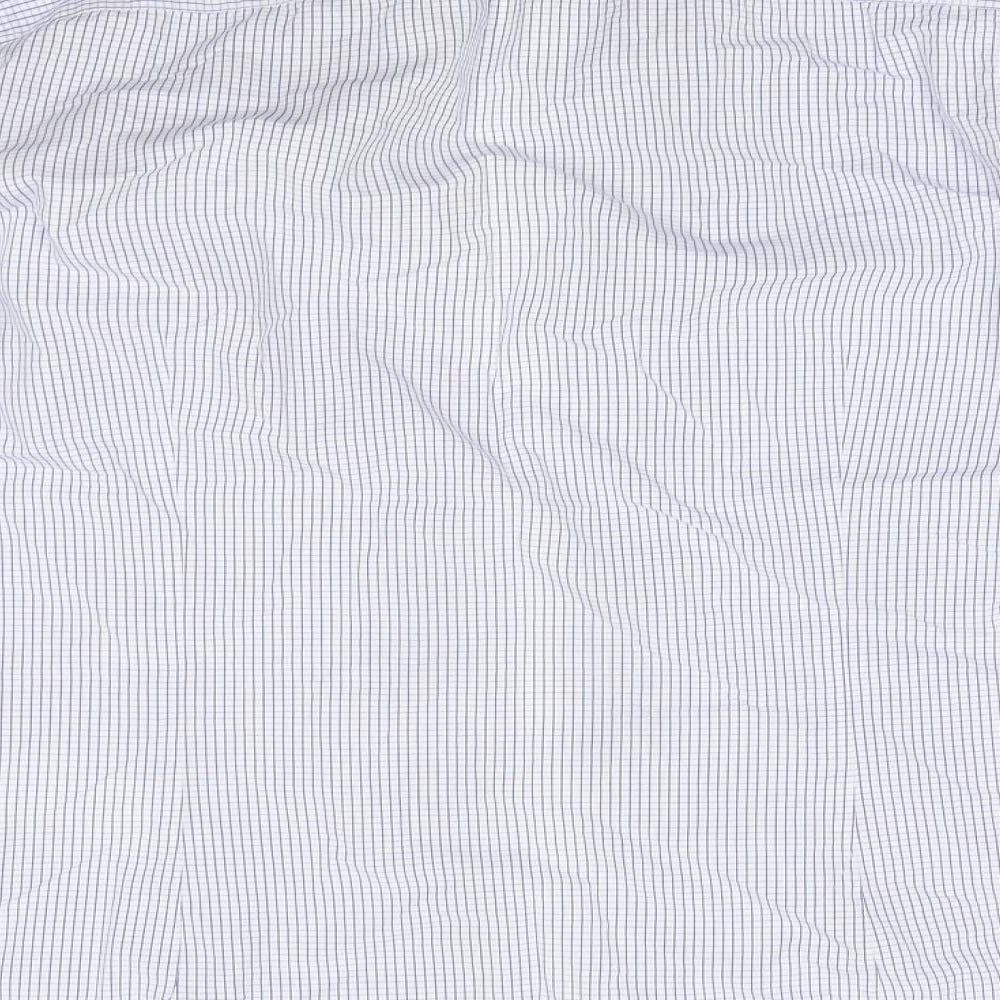 Hackett London Mens Blue Check Cotton  Button-Up Size S Collared