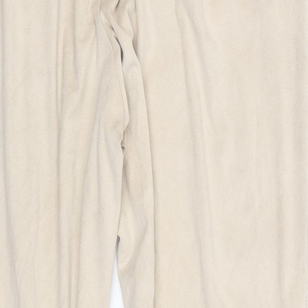 F&F Womens Beige  Polyester Jogger Trousers Size 16 L26 in Regular