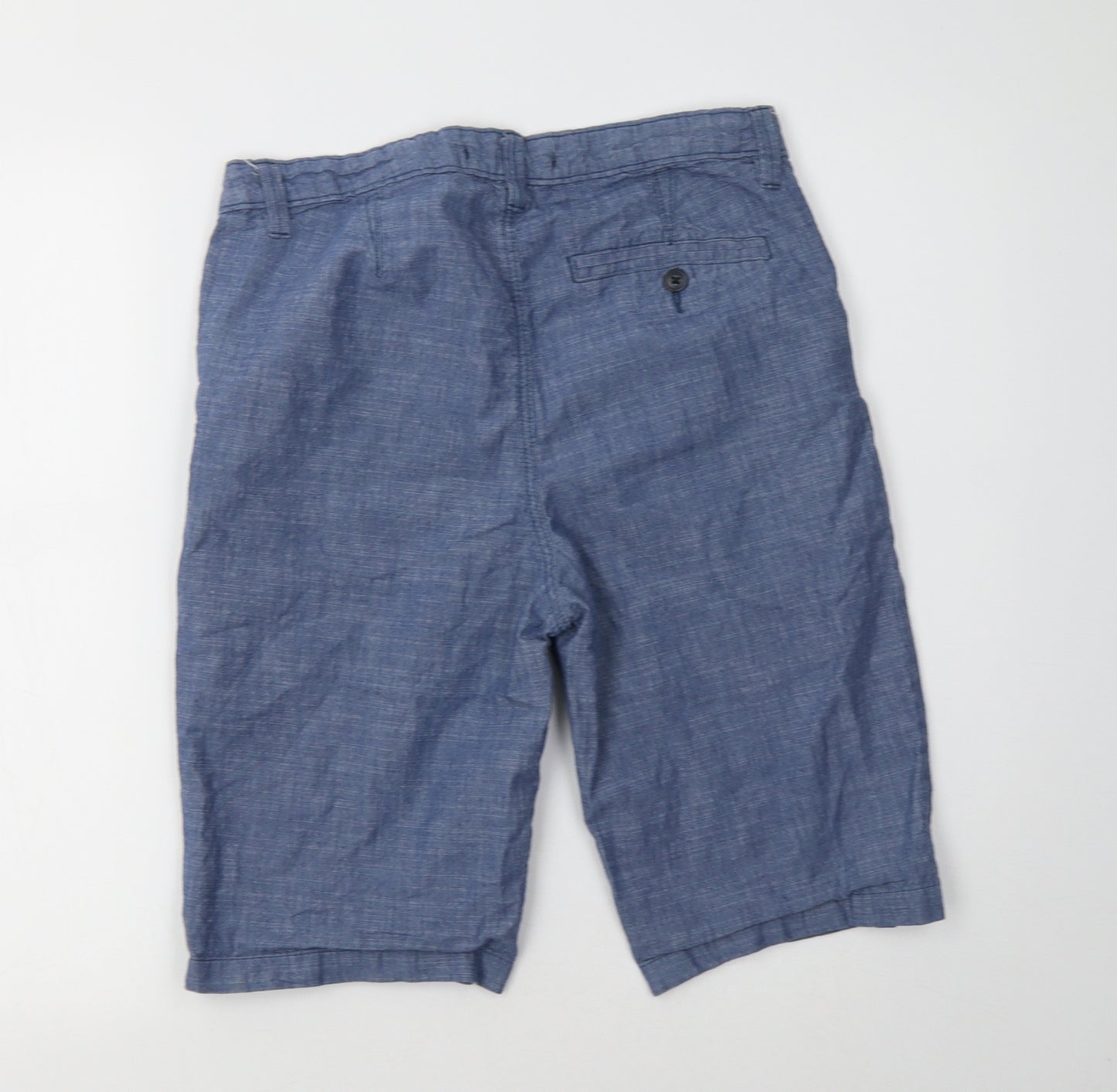 H&M Boys Blue  Cotton Chino Shorts Size 14-15 Years  Regular