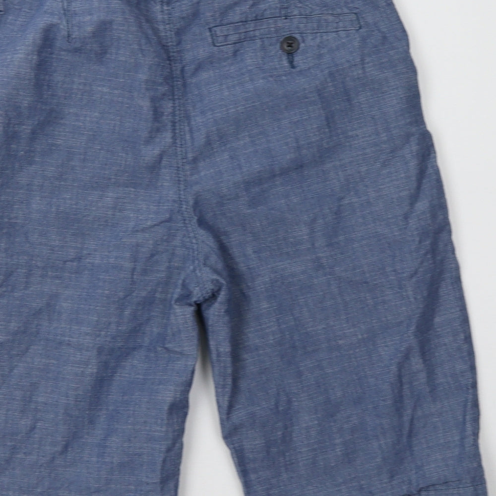 H&M Boys Blue  Cotton Chino Shorts Size 14-15 Years  Regular