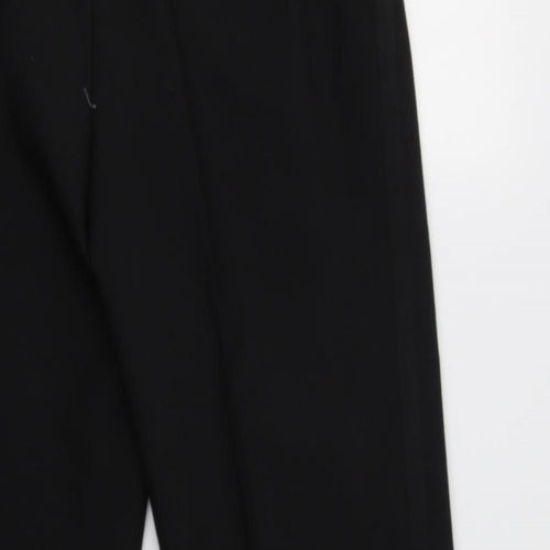 Preworn Mens Black  Polyester Dress Pants Trousers Size 34 L29 in Regular