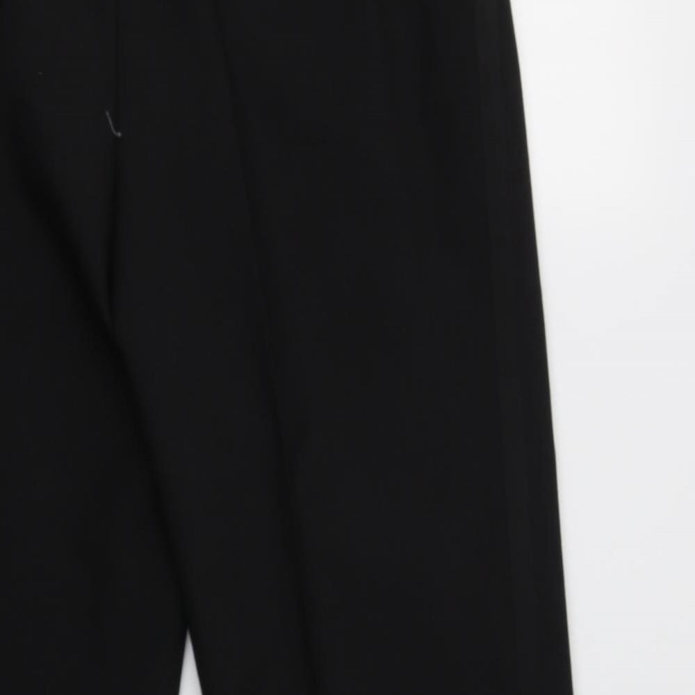 Preworn Mens Black  Polyester Dress Pants Trousers Size 34 L29 in Regular