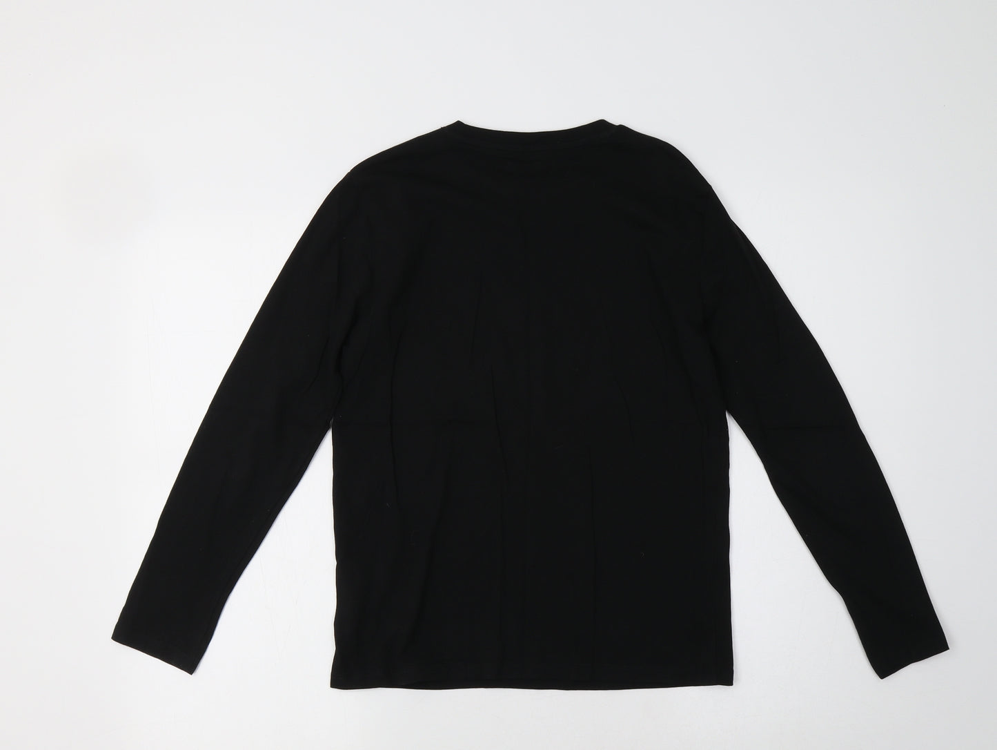 Zara Girls Black  Cotton Basic T-Shirt Size 10 Years Crew Neck