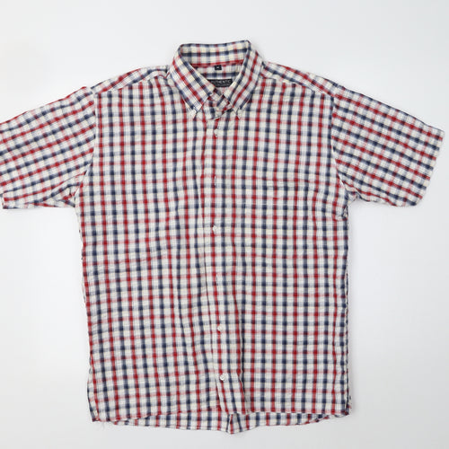 Authentic Clothing Company Mens Multicoloured Check   Button-Up Size M Collared