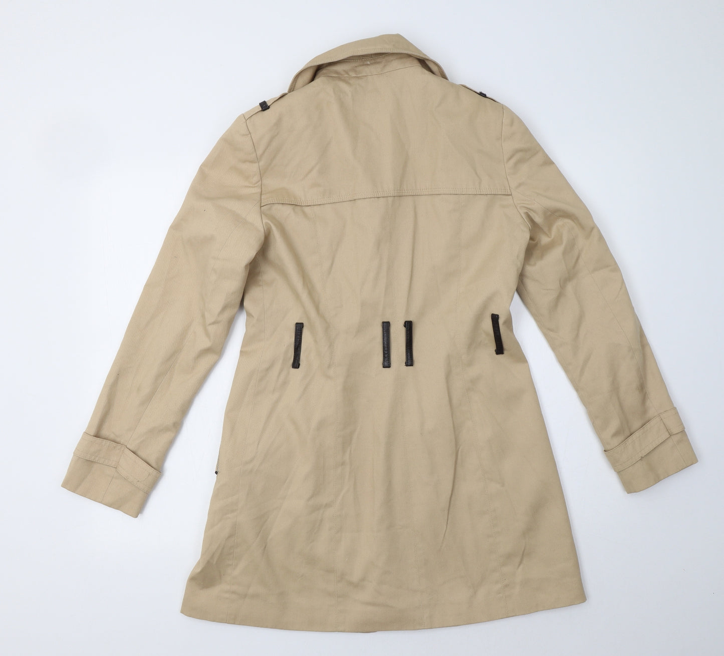 F&F Womens Beige   Trench Coat Coat Size 8