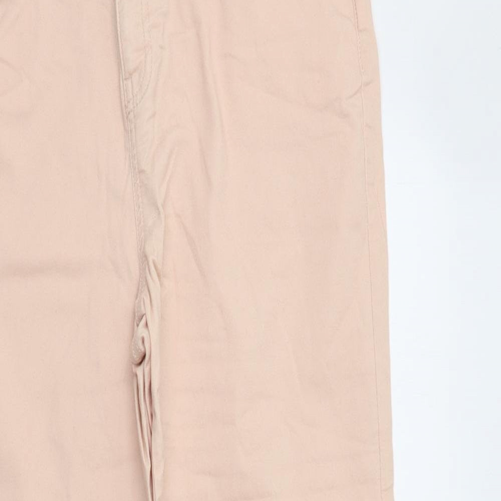 F&F Womens Pink  Cotton Straight Jeans Size 12 L28 in Regular