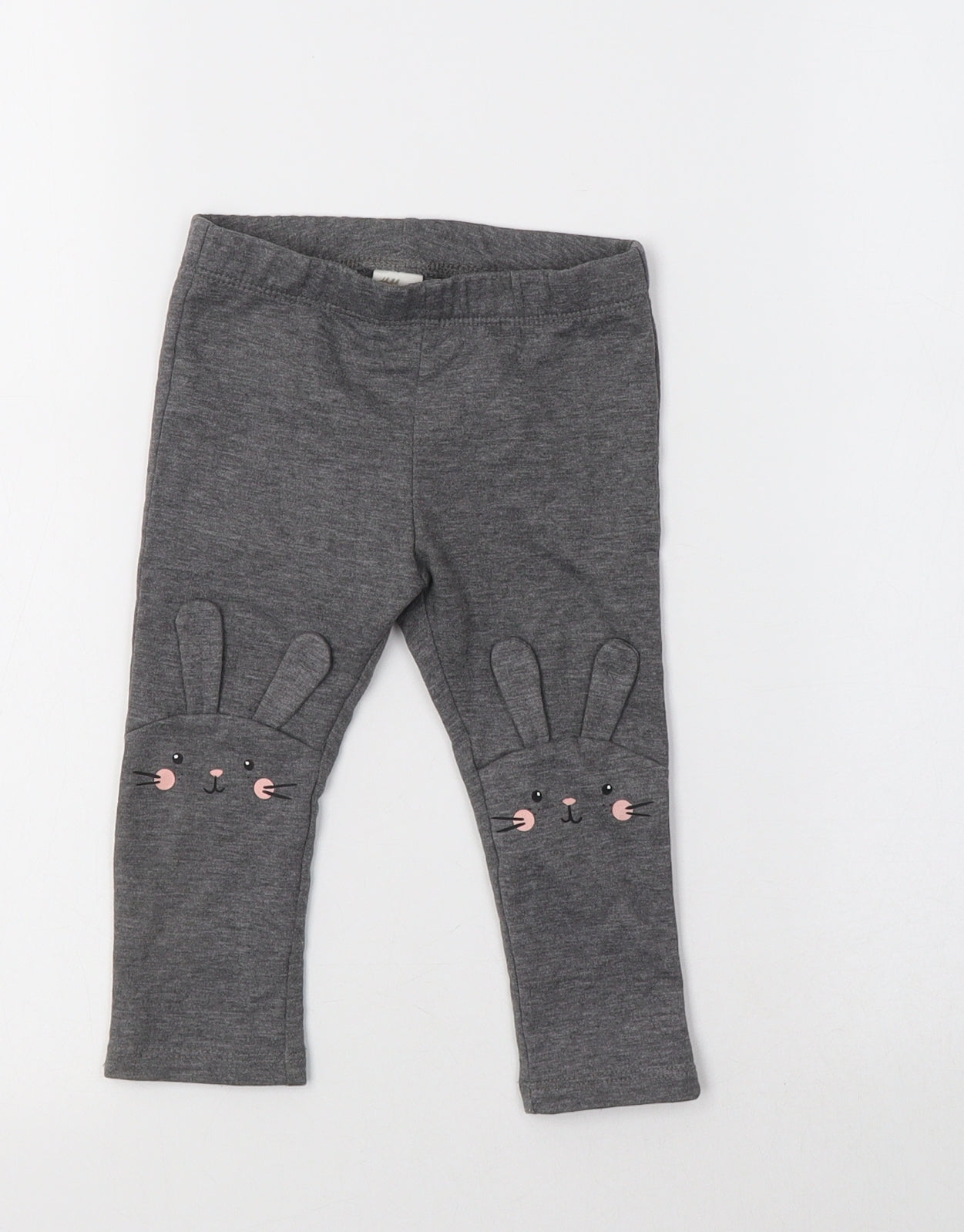 H&M Baby Grey  Polyester Cropped Leggings Size 9-12 Months