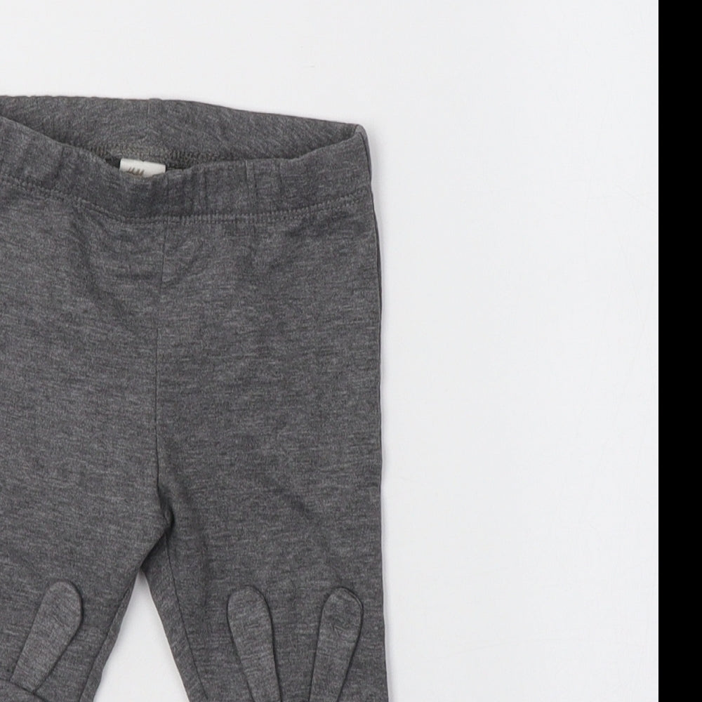 H&M Baby Grey  Polyester Cropped Leggings Size 9-12 Months