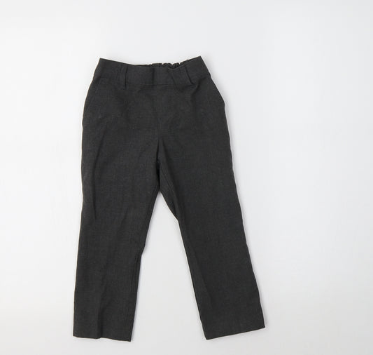 M&S Boys Grey  Polyester Dress Pants Trousers Size 2-3 Years  Regular