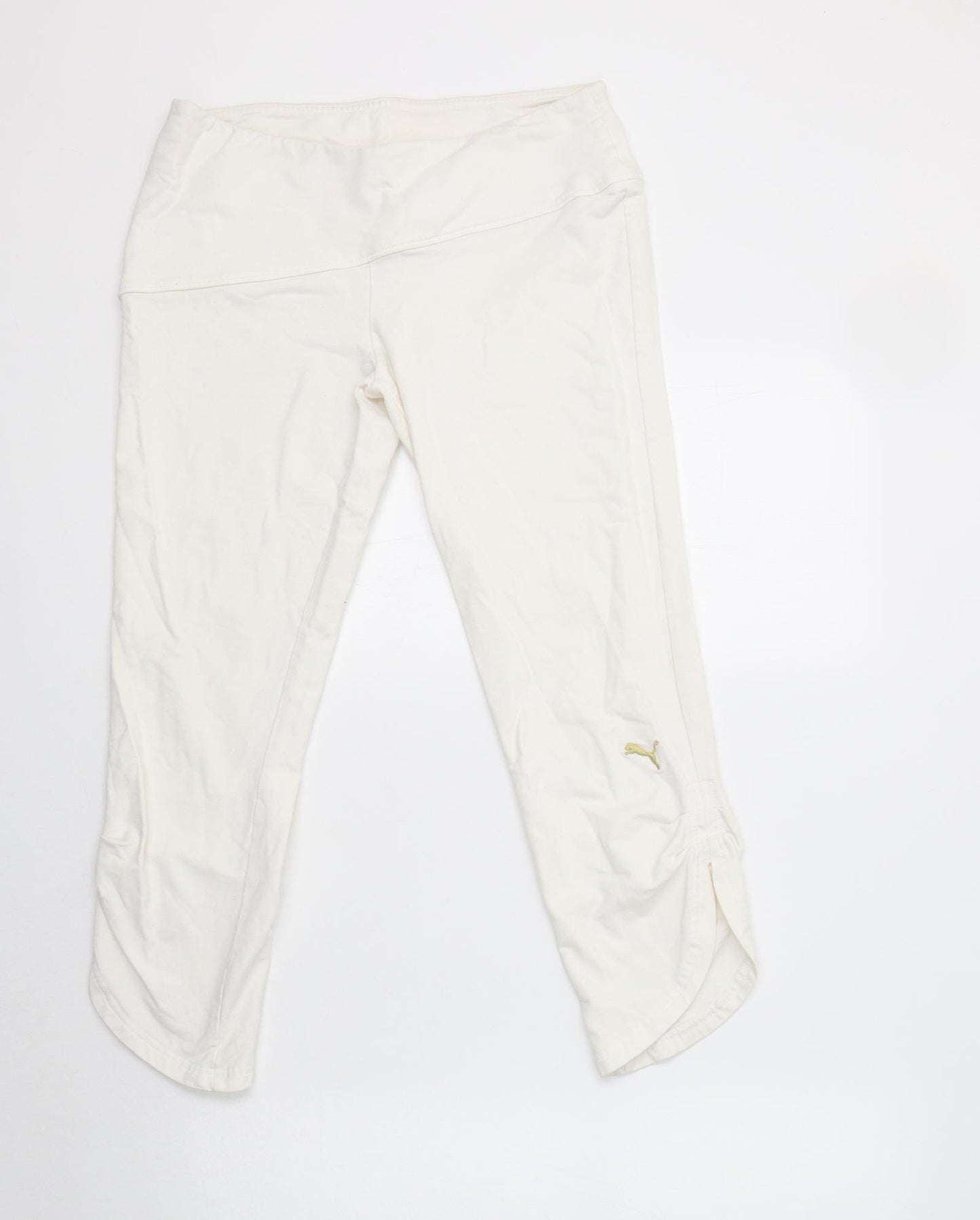 PUMA Womens White  Cotton Jegging Leggings Size 10 L23 in