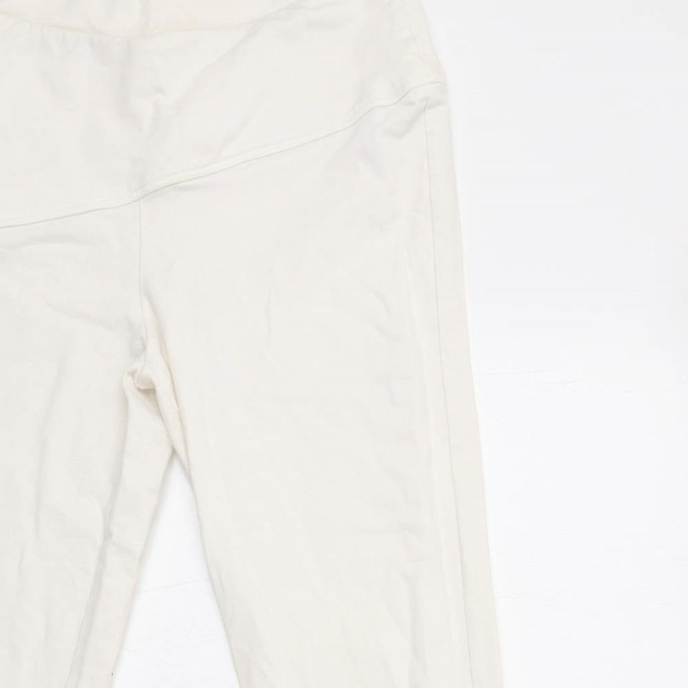 PUMA Womens White  Cotton Jegging Leggings Size 10 L23 in
