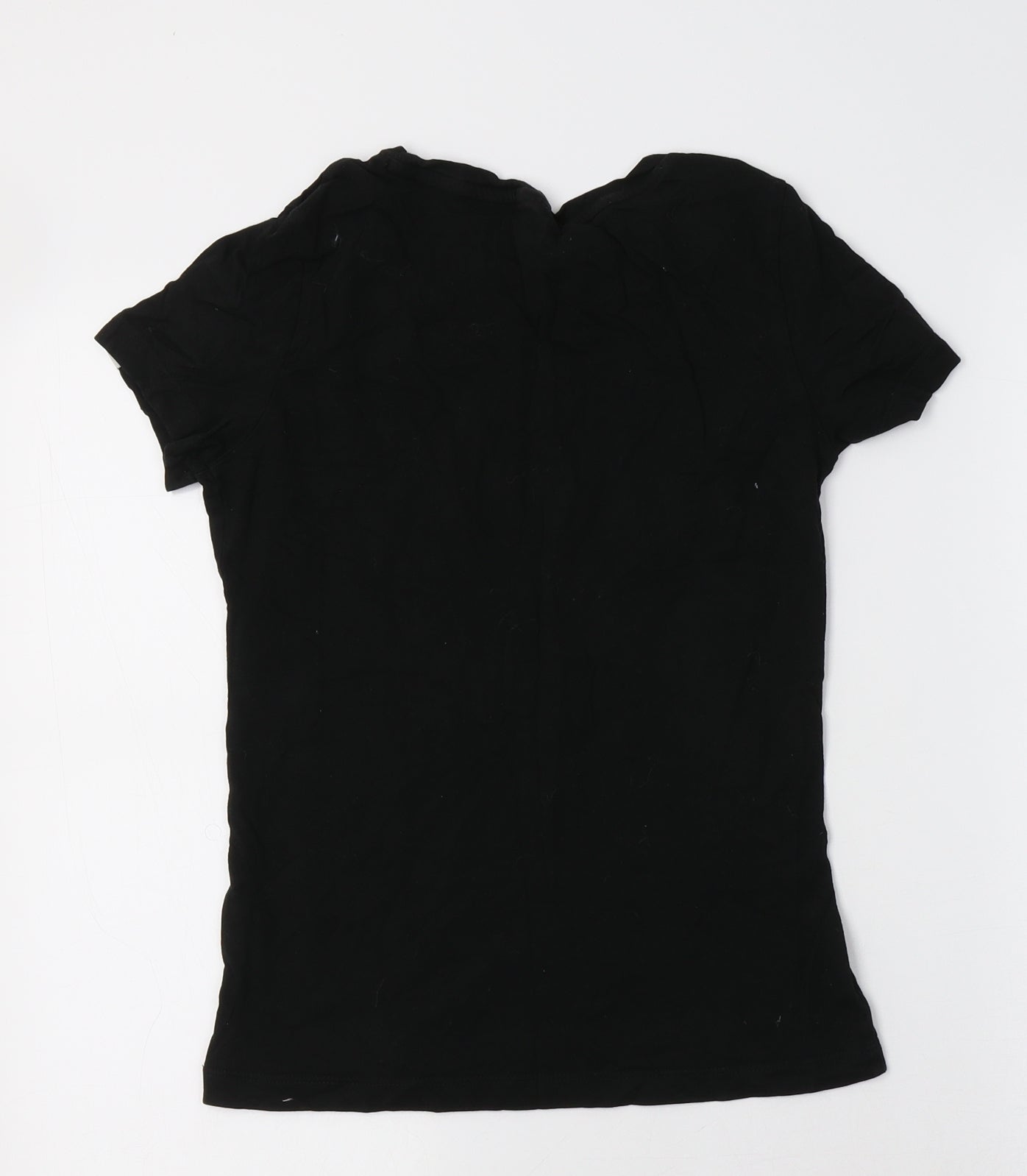 PUMA Girls Black  Cotton Basic T-Shirt Size 11-12 Years Crew Neck