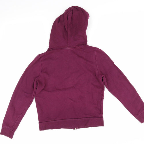 Divided Womens Purple  Cotton Full Zip Hoodie Size S   - Plum Coloured