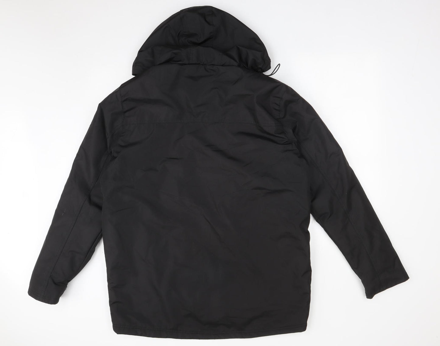 No Fear Mens Black   Overcoat Coat Size L