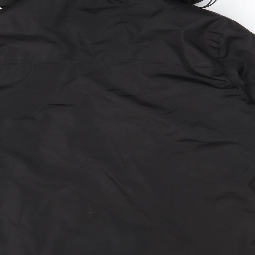 No Fear Mens Black   Overcoat Coat Size L