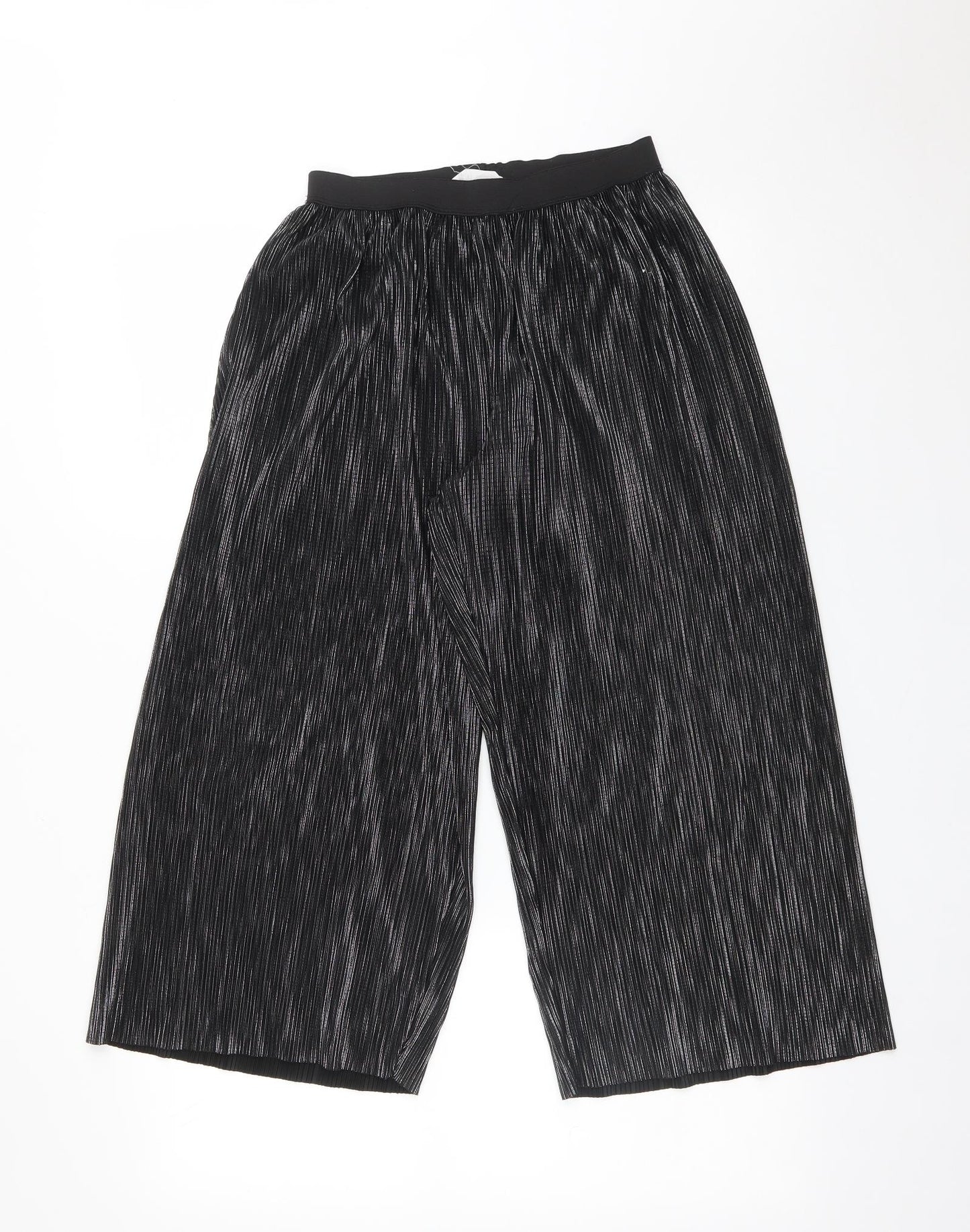 H&M Girls Black  Polyester  Trousers Size 12 Years  Regular